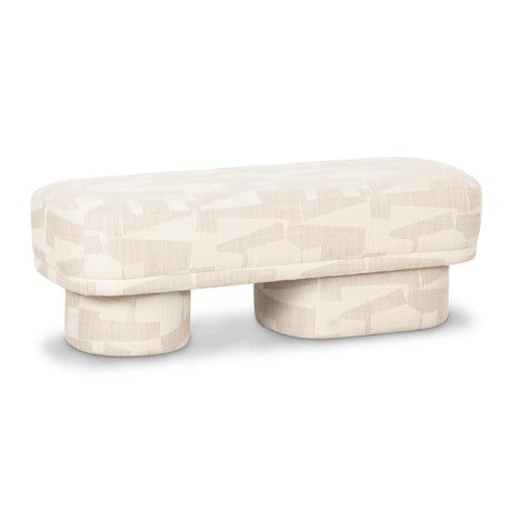 Lena Jacquard Bench by TOV Furniture at Eve Furniture