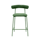 Liliana Performance Velvet Stool by TOV Furniture at Eve Furniture