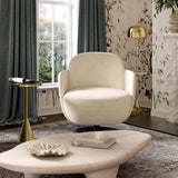 Solange Velvet Swivel Chair by TOV Furniture at Eve Furniture