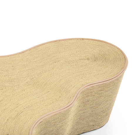 Slab Natural Seagrass Coffee Table by TOV Furniture at Eve Furniture
