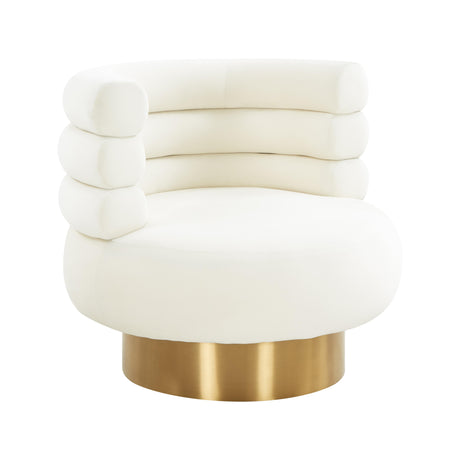 Naomi Velvet Swivel Chair by TOV Furniture at Eve Furniture