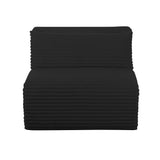 Tarra Fluffy Oversized Corduroy Modular Armless Chair by TOV Furniture at Eve Furniture