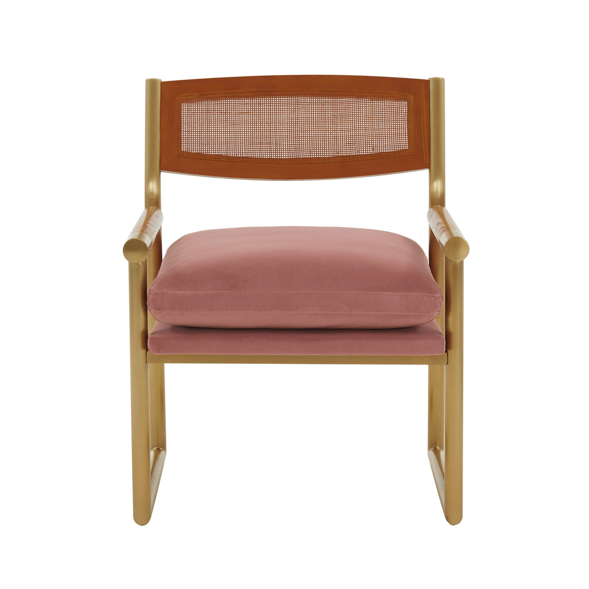Harlow Rattan Velvet Chair by TOV Furniture at Eve Furniture