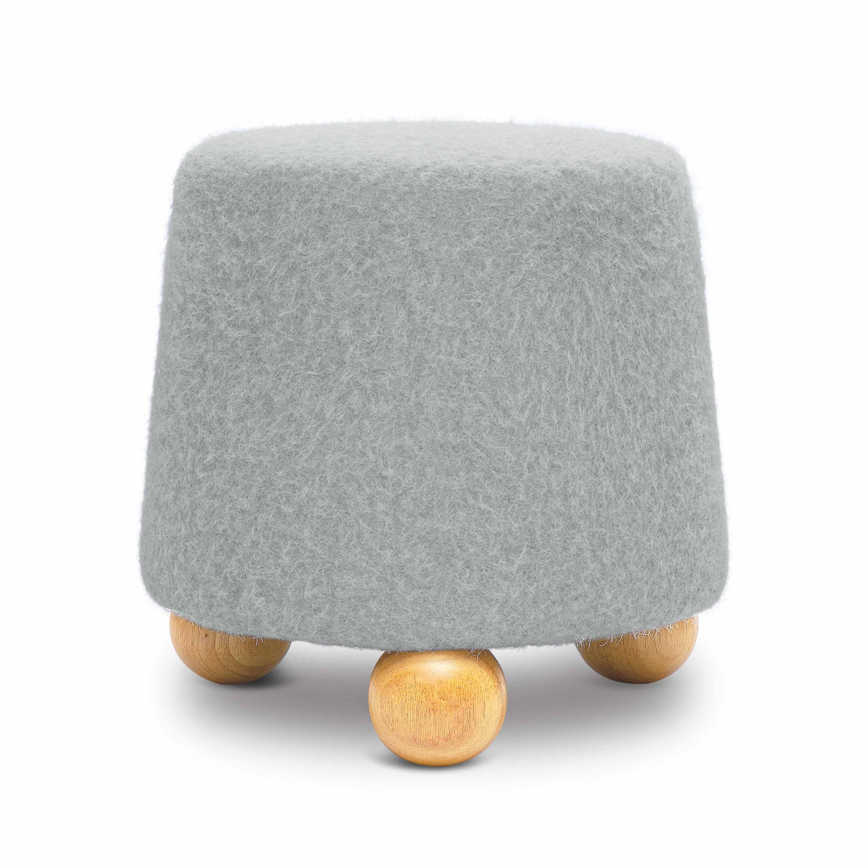 Jaine Loose Mohair Stool by TOV Furniture at Eve Furniture