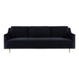 Milan Black Velvet Sofa by TOV Furniture at Eve Furniture