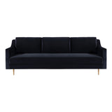 Milan Black Velvet Sofa by TOV Furniture at Eve Furniture