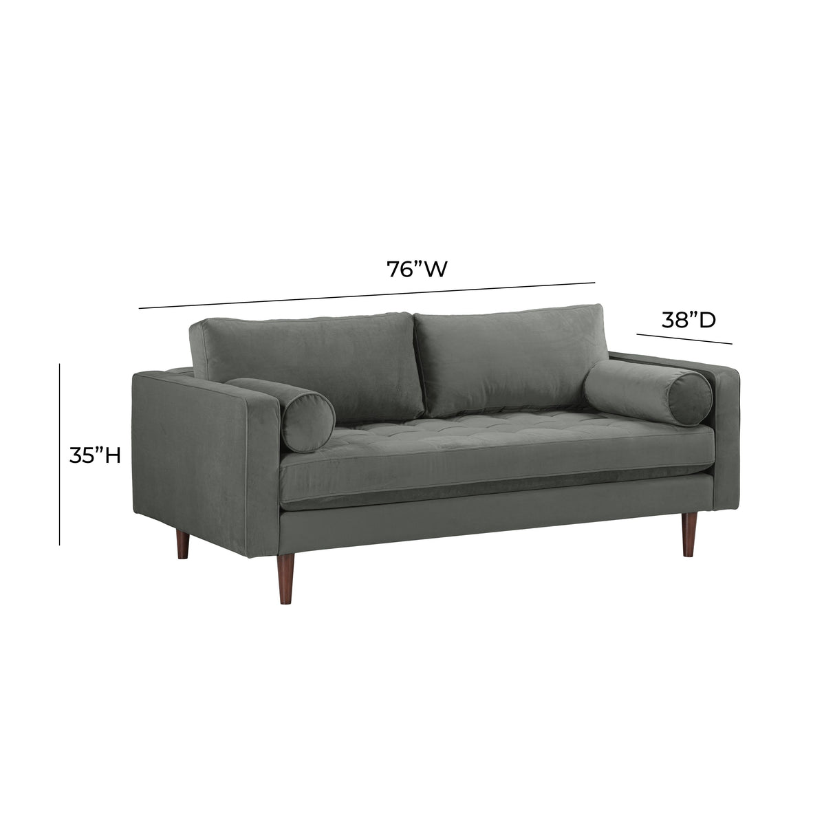 Cave Velvet Loveseat by TOV Furniture at Eve Furniture