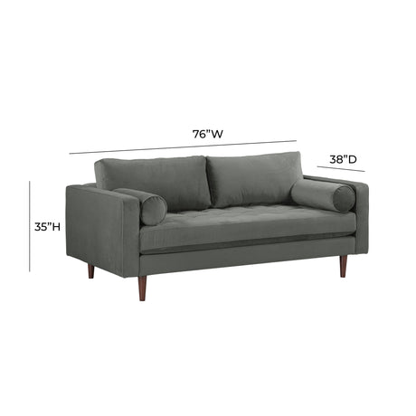 Cave Velvet Loveseat by TOV Furniture at Eve Furniture