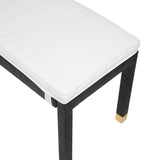 Amara Woven Rattan Performance Fabric Bench by TOV Furniture at Eve Furniture