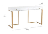 Janie Lacquer Desk by TOV Furniture at Eve Furniture