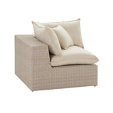 Cali Natural Wicker Outdoor Corner Chair by TOV Furniture at Eve Furniture
