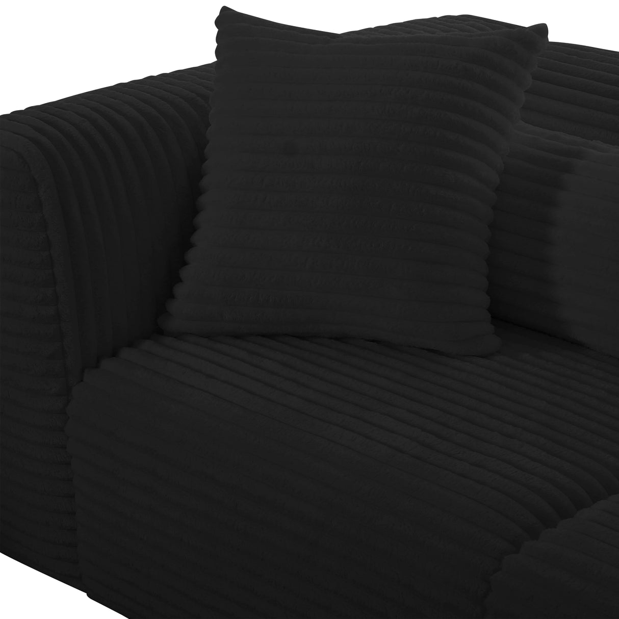 Tarra Fluffy Oversized Corduroy Modular Loveseat by TOV Furniture at Eve Furniture