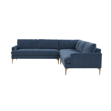 Serena Velvet L-Sectional by TOV Furniture at Eve Furniture