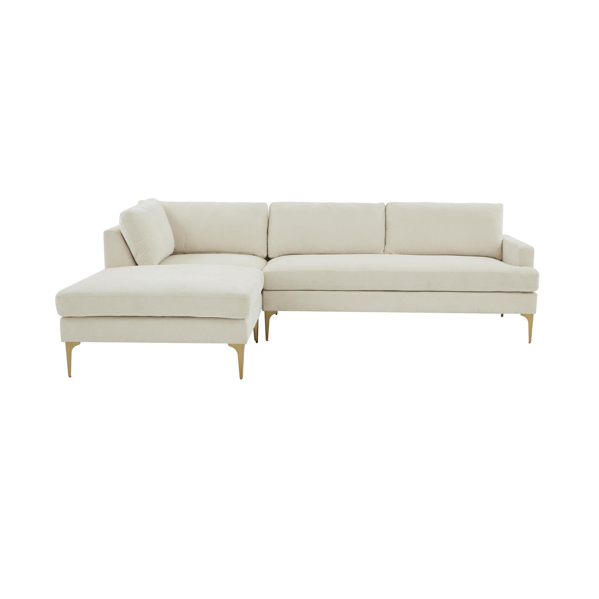 Serena Velvet Chaise Sectional by TOV Furniture at Eve Furniture