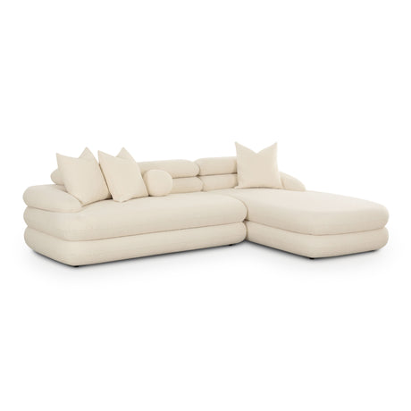 Lulu Cream Boucle Modular Sectional by TOV Furniture at Eve Furniture