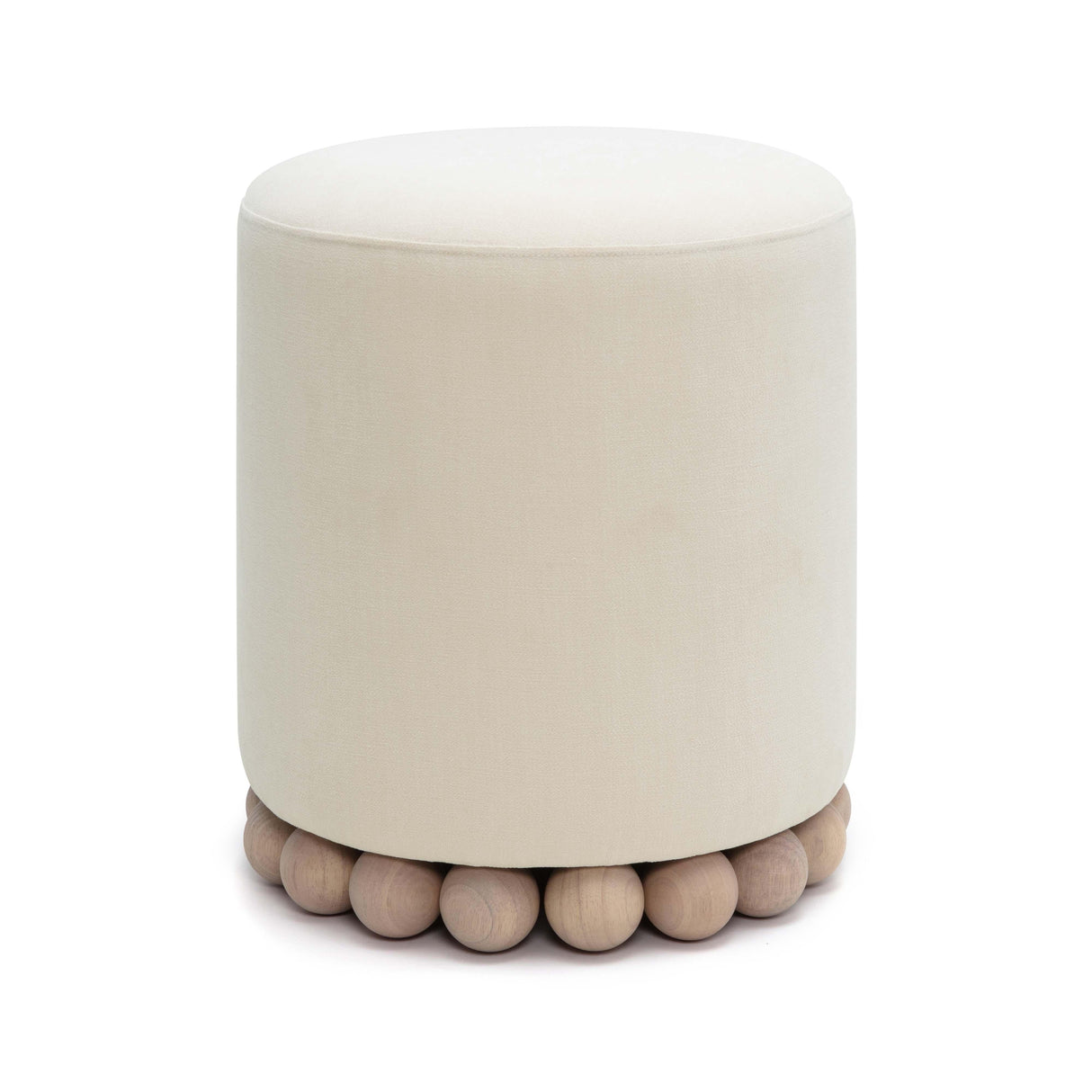 Dex Upcycled Fabric Ottoman by TOV Furniture at Eve Furniture