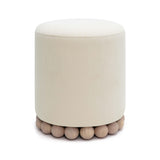 Dex Upcycled Fabric Ottoman by TOV Furniture at Eve Furniture