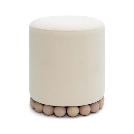 Dex Upcycled Fabric Ottoman by TOV Furniture at Eve Furniture