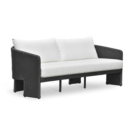 Alexa Rattan Performance Fabric Outdoor Sofa by TOV Furniture at Eve Furniture