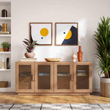 Nolan Wood Console by TOV Furniture at Eve Furniture
