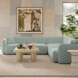 Travie Performance Corduroy Velvet Modular L-Sectional by TOV Furniture at Eve Furniture