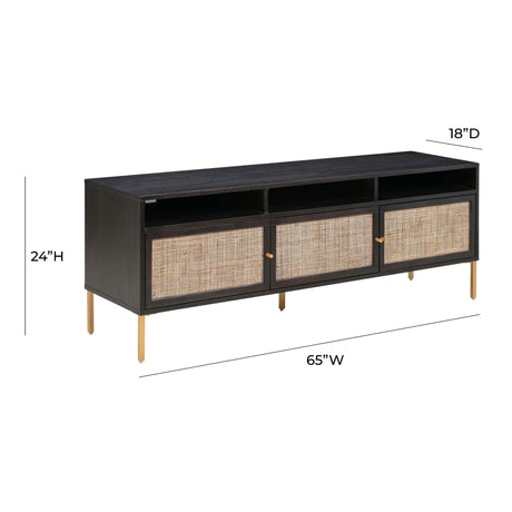 Sierra Cane Media Console by TOV Furniture at Eve Furniture