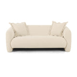 Lou Sandstone Textured Fabric Loveseat by TOV Furniture at Eve Furniture