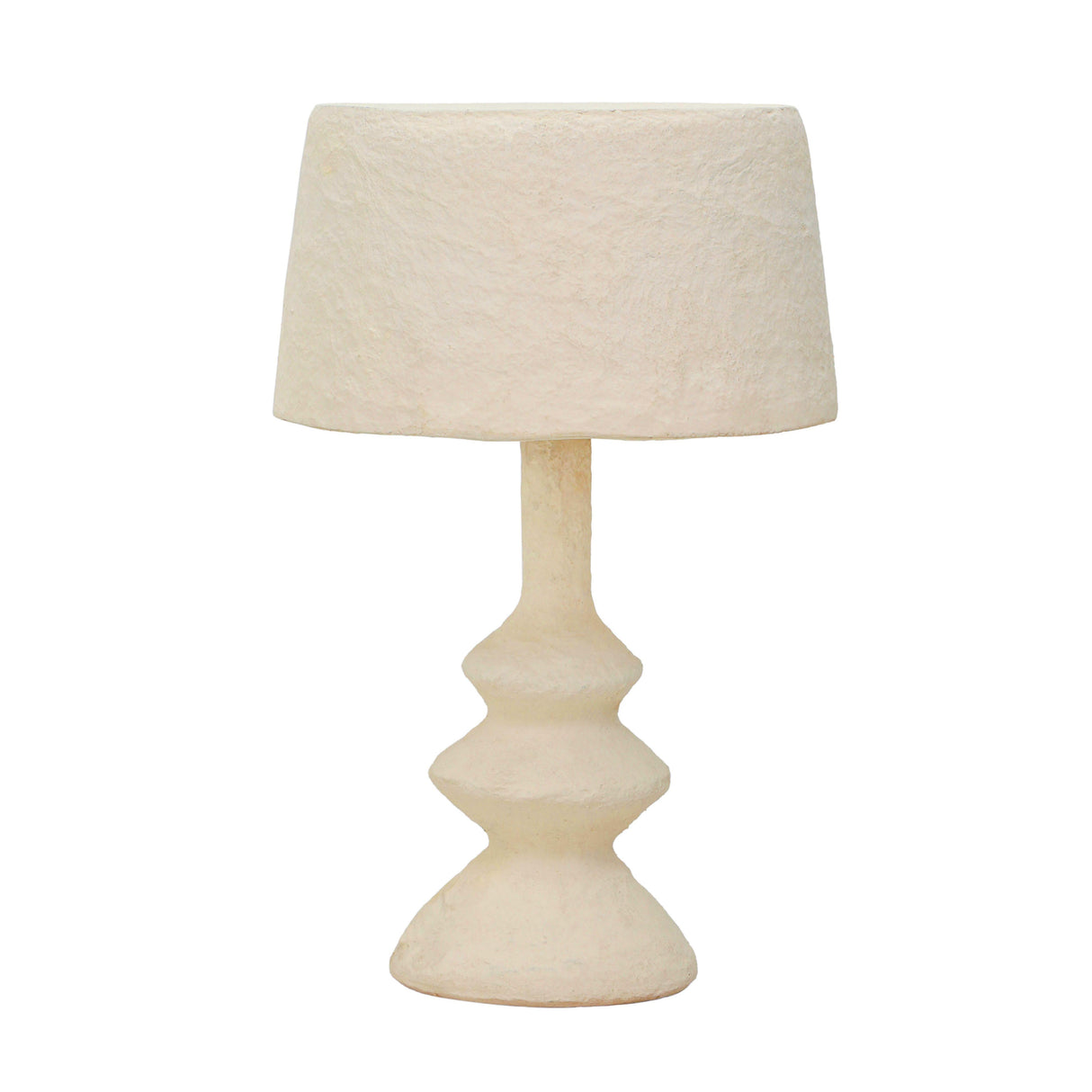 Cream Cotton Mache Table Lamp by TOV Furniture at Eve Furniture