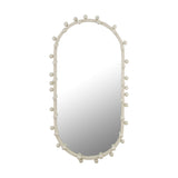 Bubbles Ivory Oval Wall Mirror by TOV Furniture at Eve Furniture