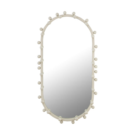Bubbles Ivory Oval Wall Mirror by TOV Furniture at Eve Furniture