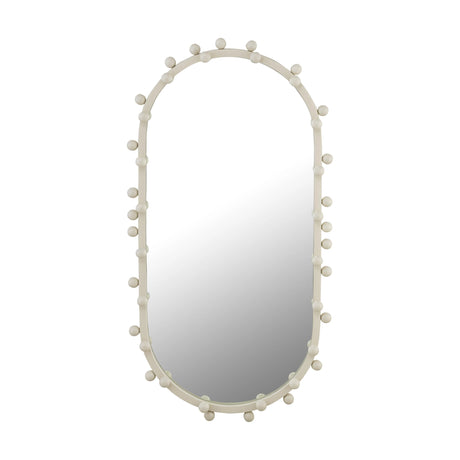 Bubbles Ivory Oval Wall Mirror by TOV Furniture at Eve Furniture