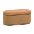 Olivier Boucle Oval Storage Ottoman by TOV Furniture at Eve Furniture