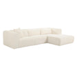 Tarra Fluffy Oversized Corduroy Modular Sectional by TOV Furniture at Eve Furniture