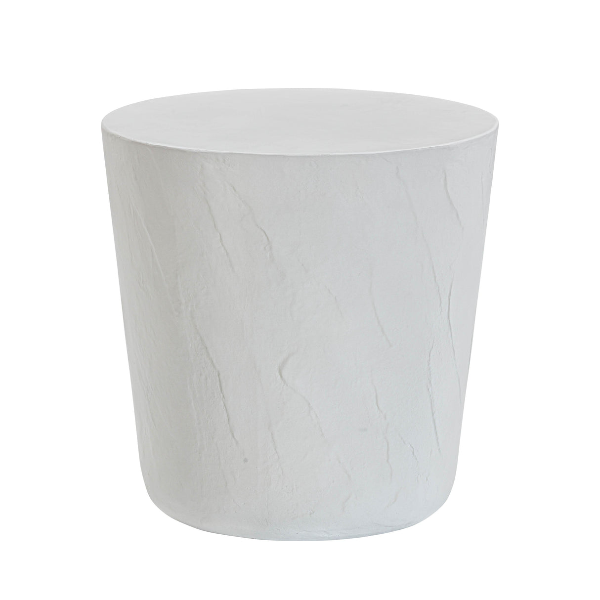 Margot Light Grey Faux Plaster Indoor / Outdoor Concrete Stool by TOV Furniture at Eve Furniture