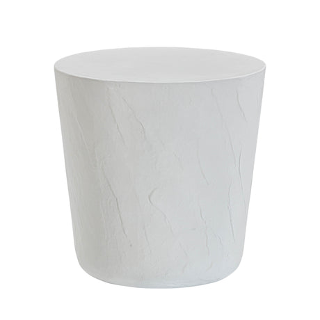 Margot Light Grey Faux Plaster Indoor / Outdoor Concrete Stool by TOV Furniture at Eve Furniture