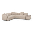 Sylvie Cream Boucle 4-Piece Chaise Sectional by TOV Furniture at Eve Furniture