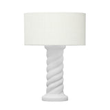 Rapunzel White and Cream Table Lamp by TOV Furniture at Eve Furniture