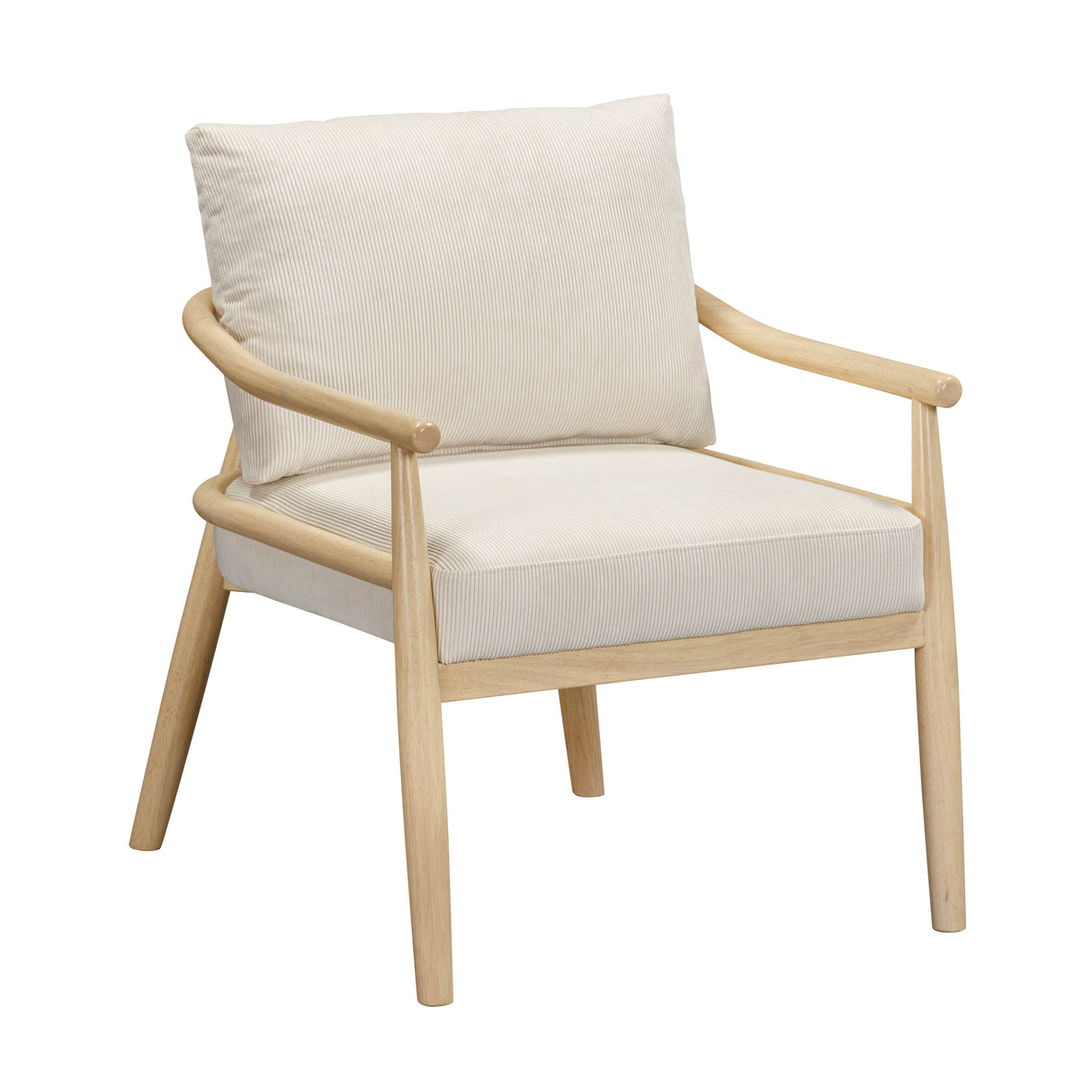 Dixie Cream Performance Corduroy Accent Chair by TOV Furniture at Eve Furniture