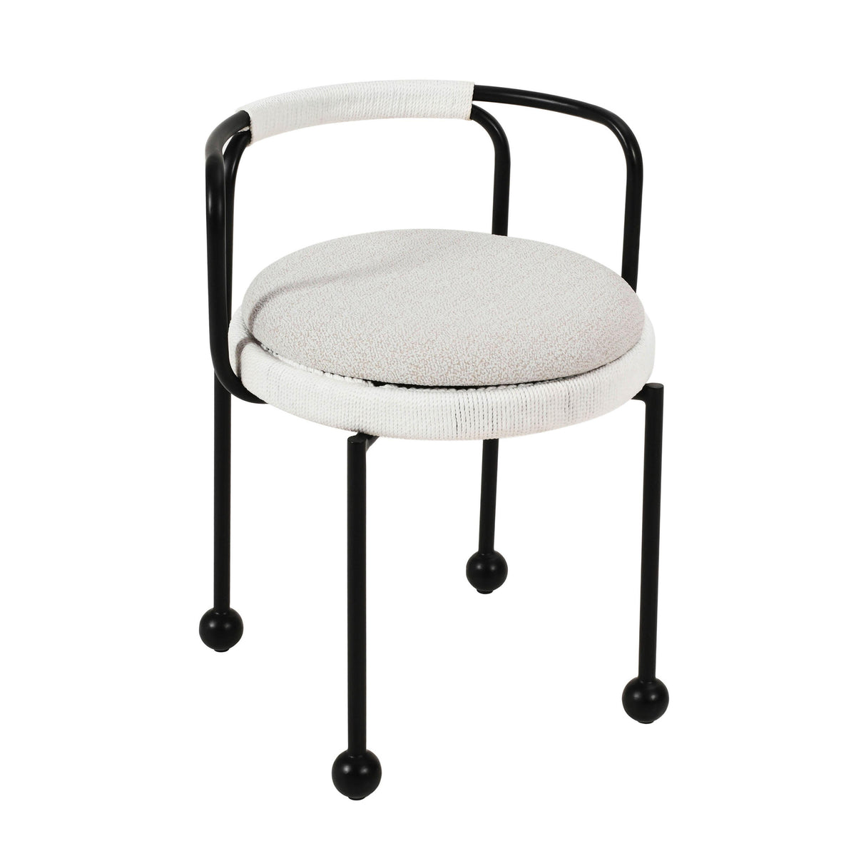 Pansy Cream Outdoor Dining Chair by TOV Furniture at Eve Furniture