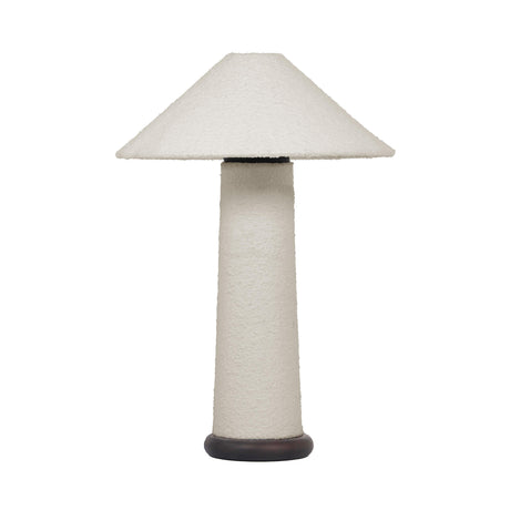 Faith White Boucle Table Lamp by TOV Furniture at Eve Furniture