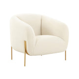 Kandra Cream Shearling Accent Chair by Inspire Me! Home Decor by TOV Furniture at Eve Furniture