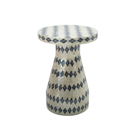 Halio Shell Side Table by TOV Furniture at Eve Furniture