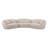 Marion Two-Tone Textured Boucle 6 Person Sectional by TOV Furniture at Eve Furniture
