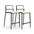 Gale Performance Vegan Leather Stackable Stool - Set of 2 by TOV Furniture at Eve Furniture