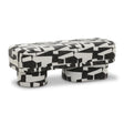 Lena Jacquard Bench by TOV Furniture at Eve Furniture