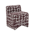 Pippa Geometric Jacquard Weave Stool by TOV Furniture at Eve Furniture