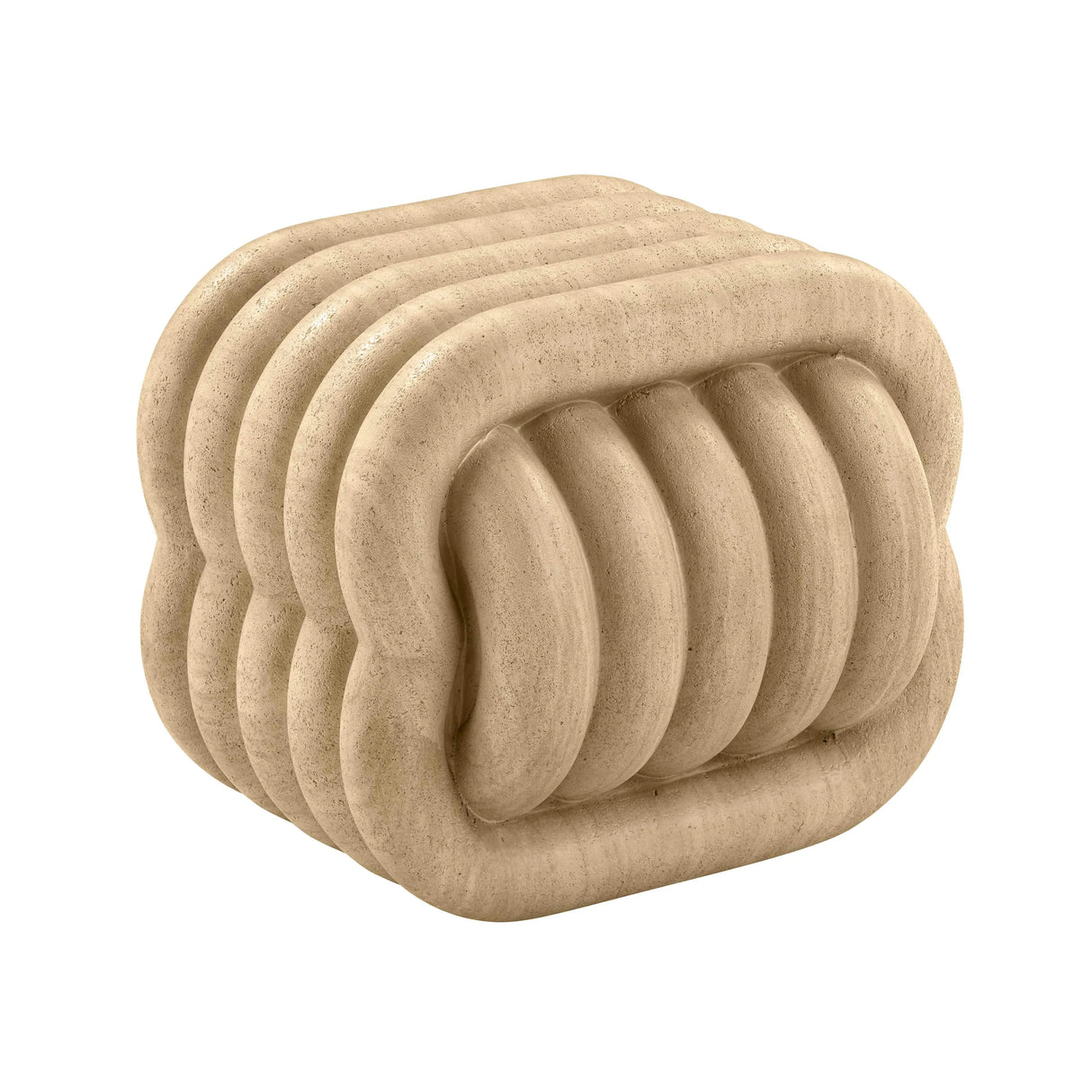 Love Knot Concrete Indoor / Outdoor Accent Stool by TOV Furniture at Eve Furniture