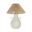 Lalit Natural & White Ceramic Table Lamp by TOV Furniture at Eve Furniture
