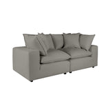 Cali Performance Fabric Modular Loveseat by TOV Furniture at Eve Furniture