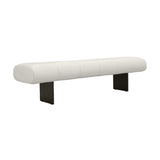 Karol Cream Performance Vegan Leather Bench by TOV Furniture at Eve Furniture